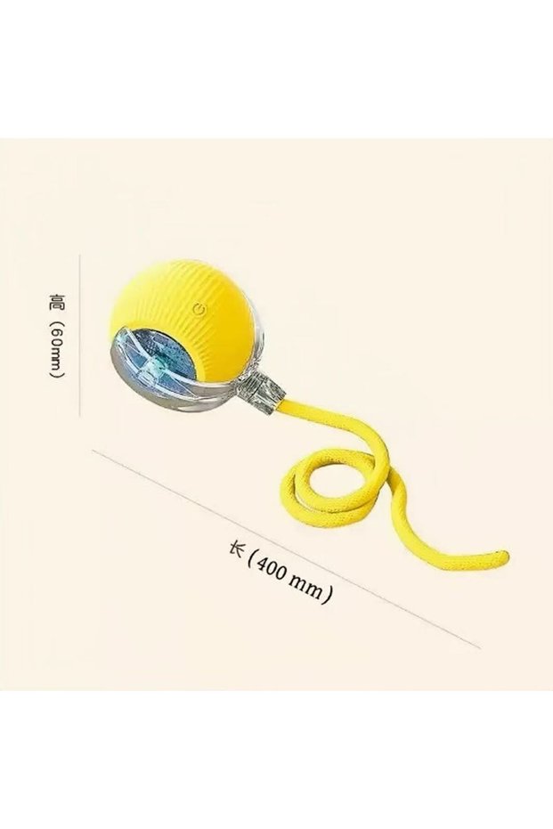 yellow ETPU Dog Bite-Resistant Ball Round Electric Non-Toxic Molar Ball Training Pet Dog Toy Ball Fo