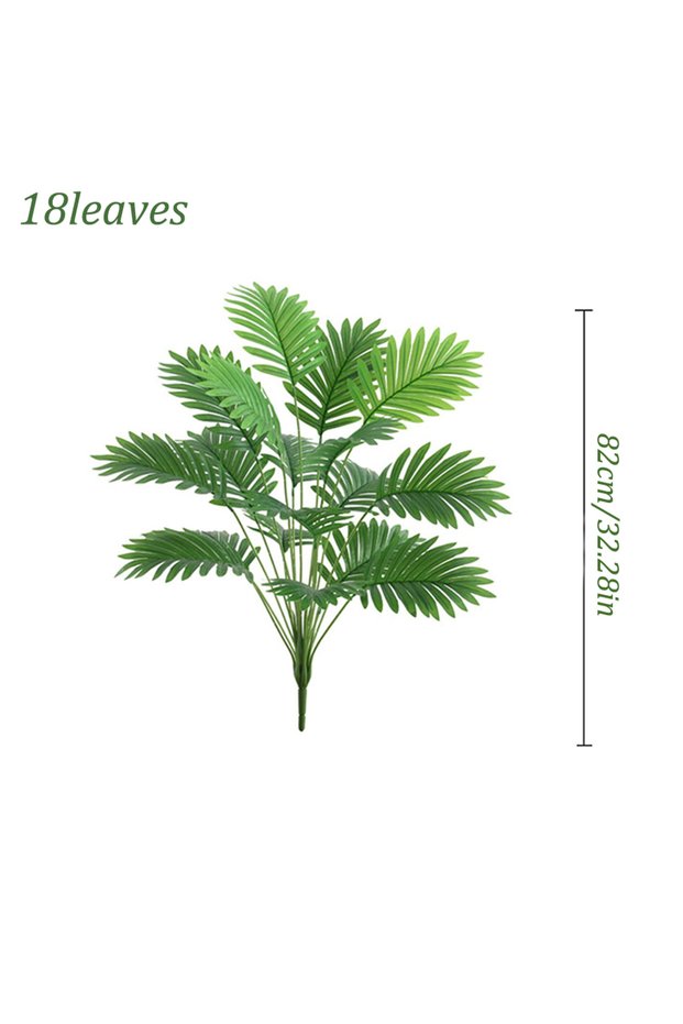 D-18H Artificial Areca Palm Trees Plants Tree Plastic 65-90cm Fake Plant for Home Living Room Balcon