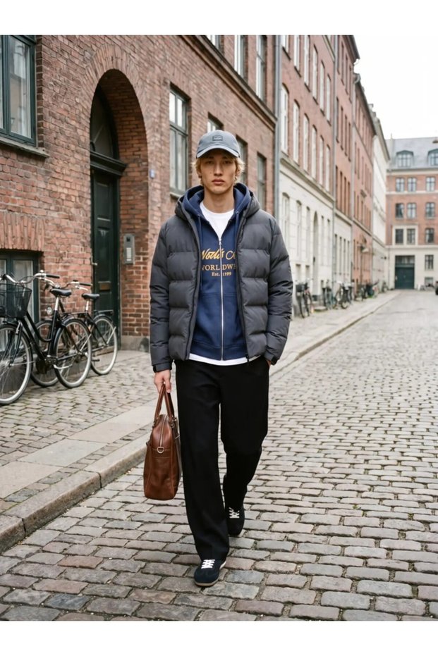 JJSage Puffer Bf Asphalt Waterproof Men's Jacket