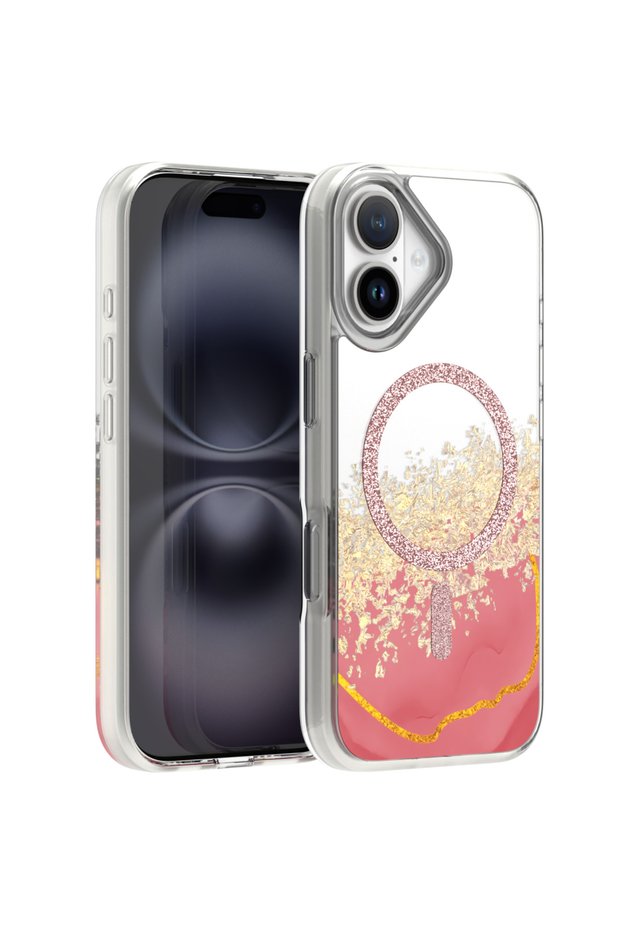 Husa iPhone 17, Epoxy MagSafe, Roz