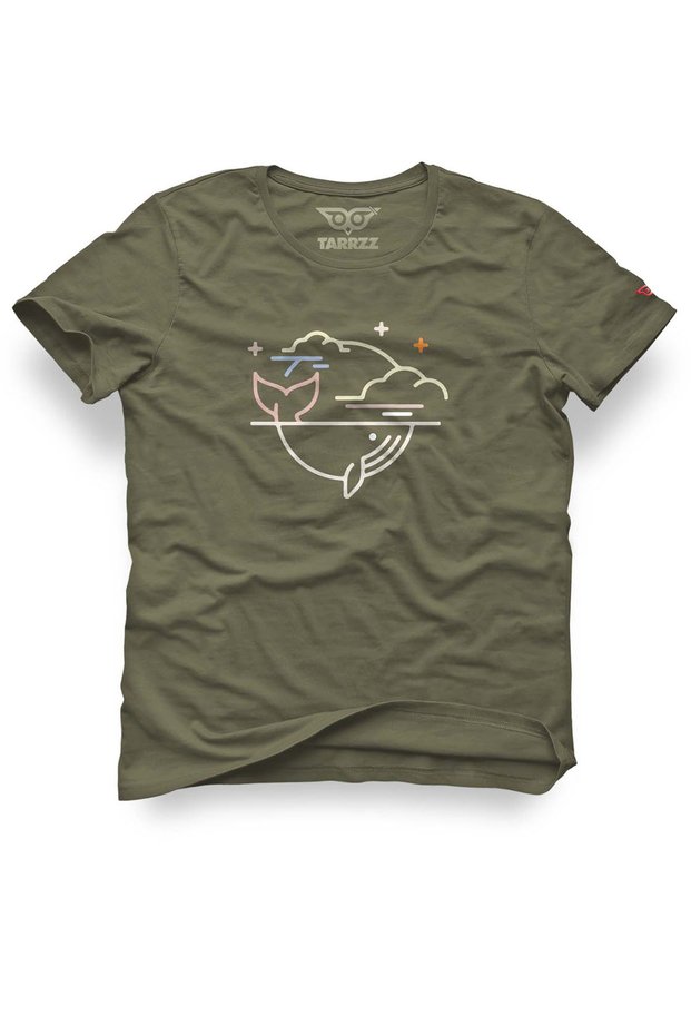 Night and Whale Design T-Shirt: Ocean-Themed Design
