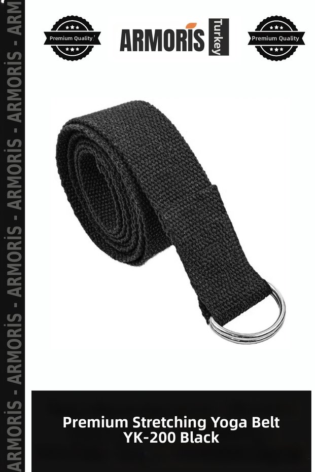 Premium Stretching Fitness Stretching Woo Yoga Yk-200 Yoga Belt Black