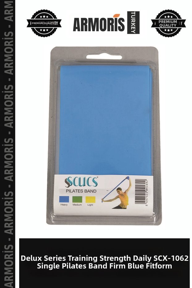Delux Series Training Strengthening Daily Scx-1062 Single Pilates Band Hard Blue Fitform