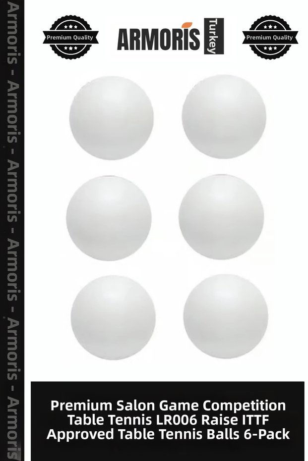 Premium Salon Game Competition Sports Lr006 Raıse Ittf Approved Ping Pong Ball 6-Pack