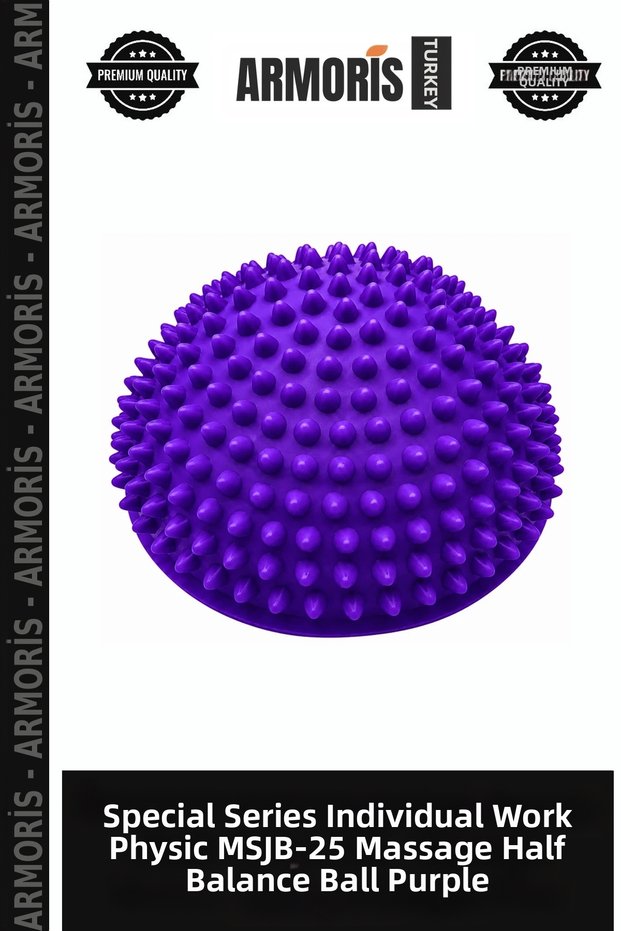Special Series Self-Study Physics Msjb-25 Massage Half Balance Ball Purple