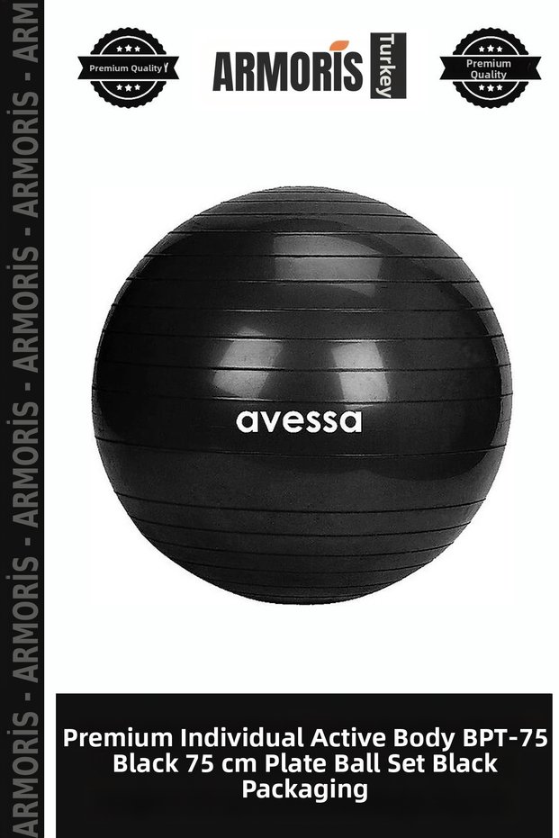 Premium Individual Active Body Bpt-75 Black 75 cm Plates Ball Bag Packaging Black