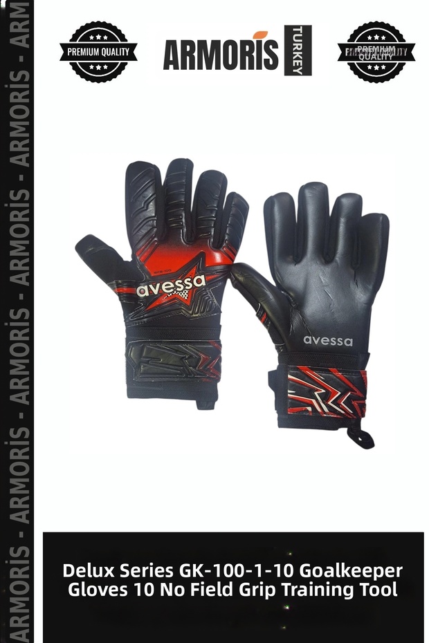 Delux Series Gk-100-1-10 Goalkeeper Glove No. 10 On-Field Grip Training Tool