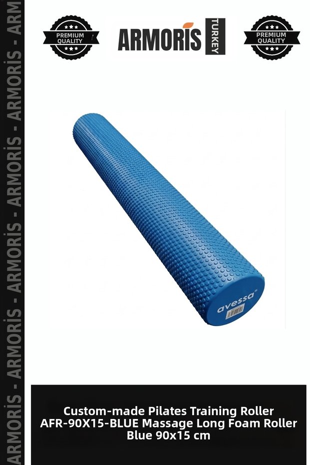 Special Production Training Pilates Work-Out Afr-90X15-Blue Long Foam Roller with Massage Blue 90X15 cm