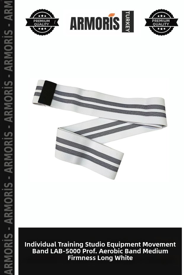 Individual Training Studio Equipment Motion Band Lab-5000 Prof. Aerobic Band Medium Hardness Long White
