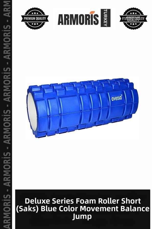 Delux Series Foam Roller Short (Saks) Blue Color Motion Balance Running