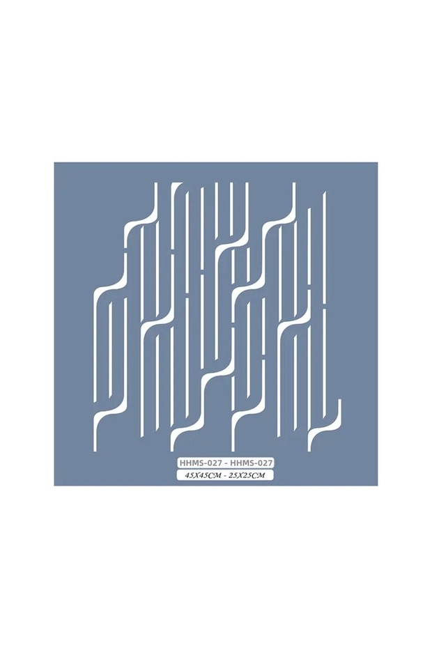 Hhms27 Home Heritage Abstract Line Stencil 45X45Cm