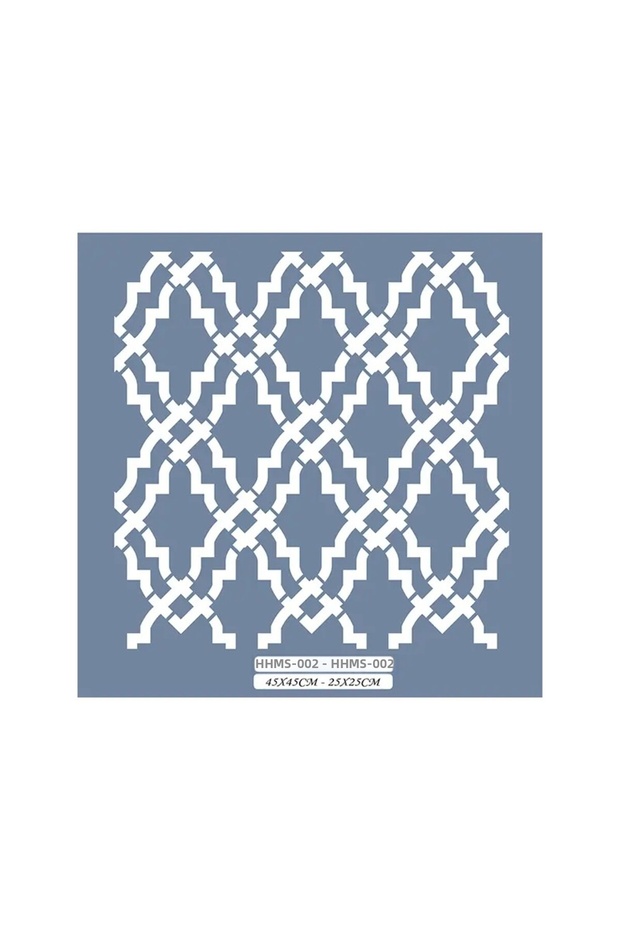 HHMMS02 قالب نقش هندسي بتصميم "هوم هيريتيج" مقاس 25x25 سم