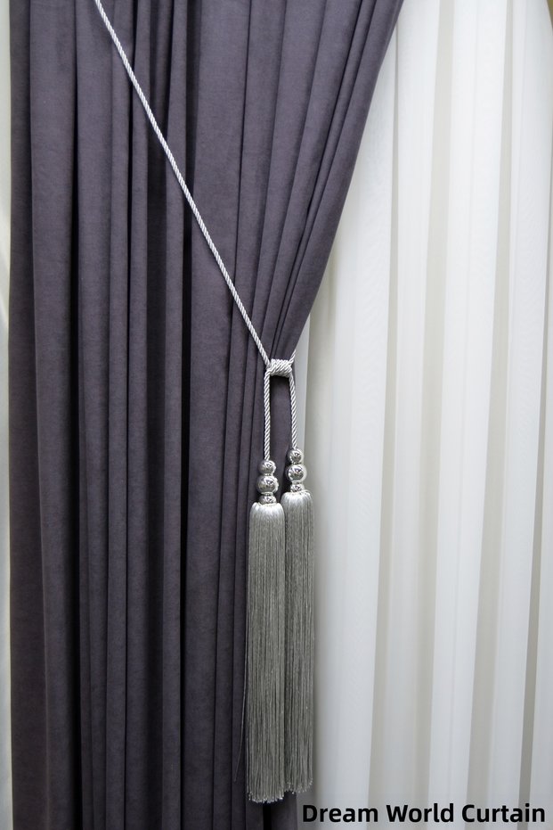 Ceiling Mounting Curtain Tieback with Cornice Bracket Braçol Curtain Accessory
