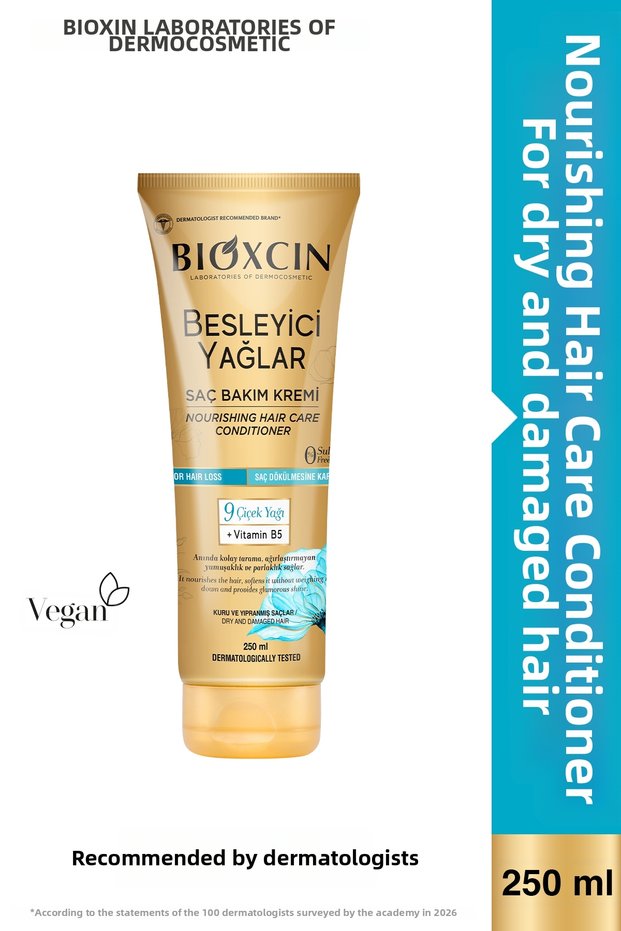 Nutritional Oils Care Conditioner 250 ml - Sulfate Free. Dry and Damaged Hair Hair Loss