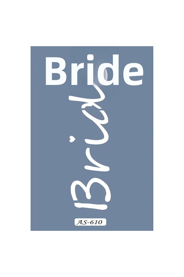 AS610 "Bride" Printed A4 Stencil