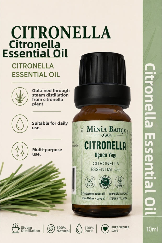Citronella Essential Oil – 10 ml | Pure and Unadulterated Botanical Essential Oil
