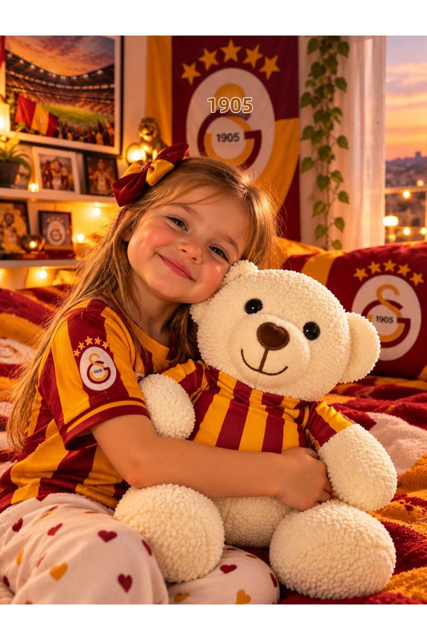 25 cm Fan Jersey Teddy Bear Print