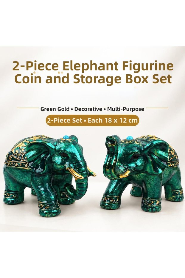 Luxury Alloy Metal Figurine-Adorned Lidded Decorative Ashtray and Jewelry Storage Box, Metal Ornament, 18 cm, Set of 2