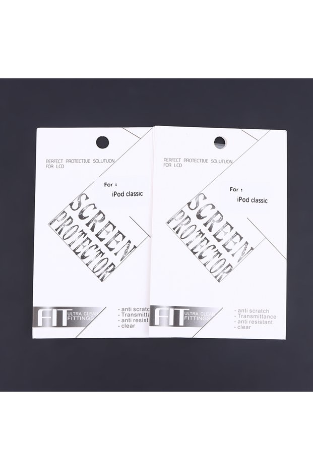 2sets Clear Protector Film for iPod Classic 6th 7th Gen 80GB 120GB 160GB Protective Film Set - Scree