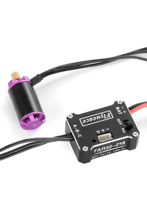 black PYFORE 25A ESC 1224 4500KV Outer Rotor Motor Brushless Combo for FMS FCX24 FCX24M SCX24 1/24 R