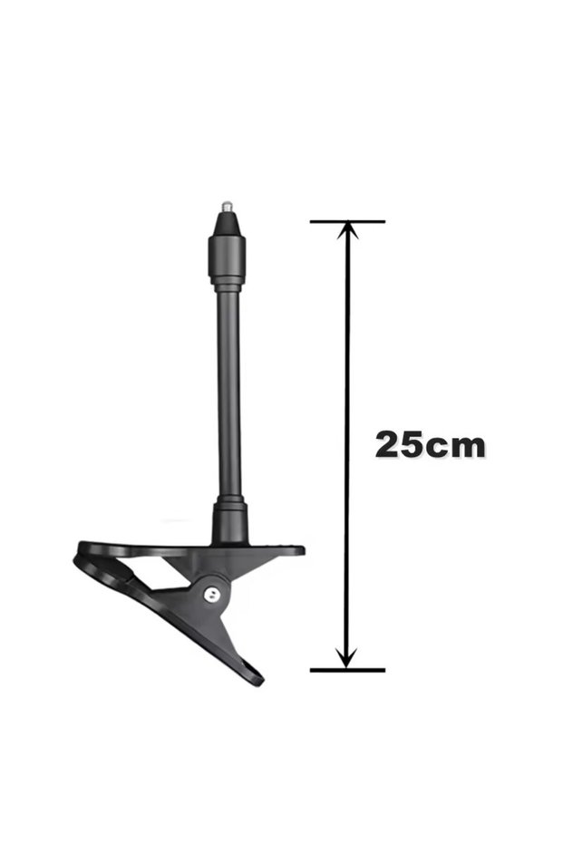 Black - 25cm 25cm/41cm Flexible Baby Monitor Clip Punch-free Webcam Stand for Universal 1/4'' Screw