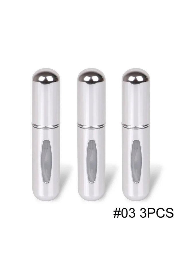 5ml 03-3 5ml Portable Refillable Spray Bottle Plastic liner Perfume Atomizer Mini Sample Bottle For