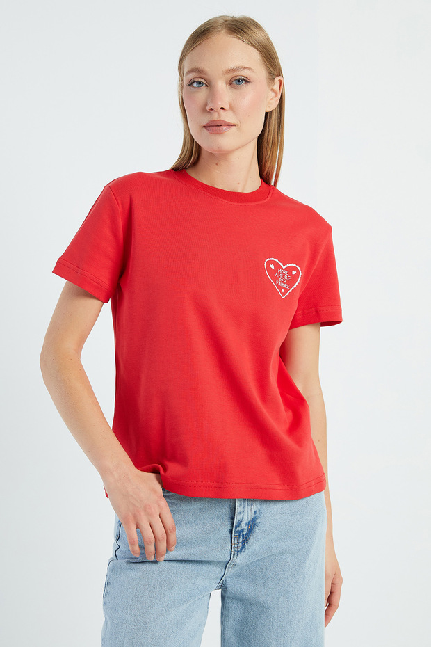 More Amore Per Favore Printed T-Shirt