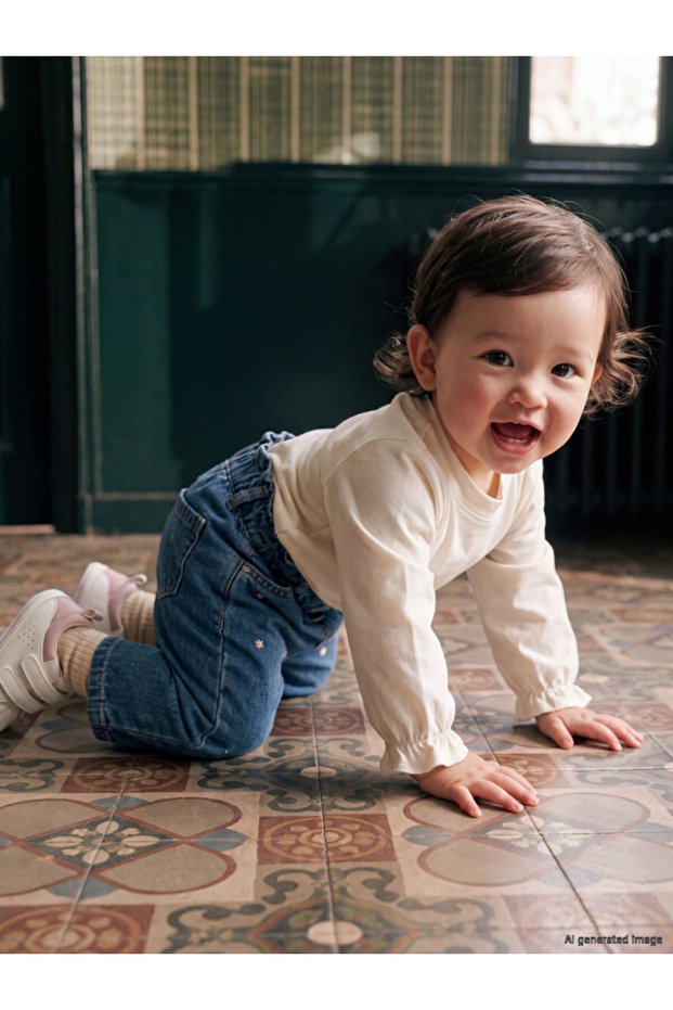 Timeless Clothing & Timeless Choices Embroidered Baby Girl Jean Pants