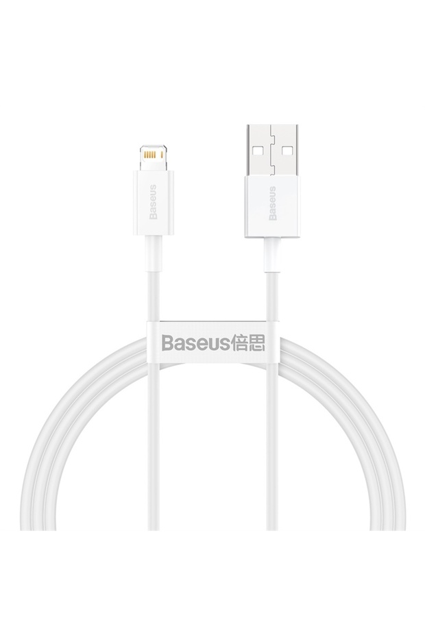كابل USB أبيض بطول 2 متر لهواتف آيفون 11 و12 برو ماكس وXs وXr وX وSE و8 و7 و6 بلس و6s، سلك بيانات من النوع C