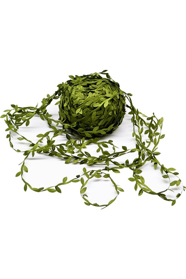 20M A01 10/20M Silk Leaf-Shaped Handmake Artificial Green Leaves Faux Vines Bathroom Decorative Diy