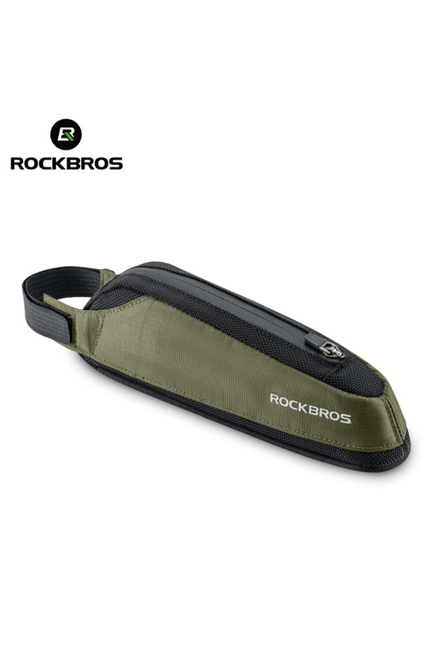 green 0.65L Bike Bag Portable Bike Top Tube Frame Bag Nylon MTB Road Phone Tool Ba