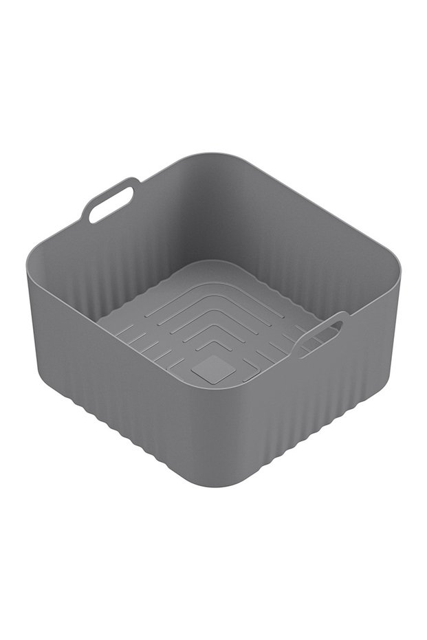 Gray 17cm Silicone Air Fryer Mould for for Philips HD9252 HD9200 HD9255 Air Fryer Accessories 4-5L A