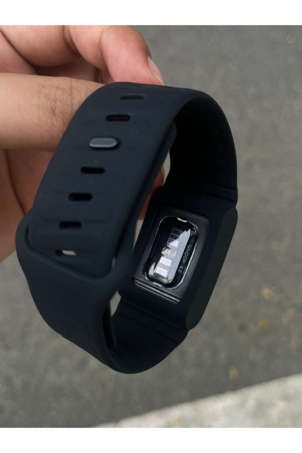 WHOOP Black Comfort Durable Silicone Wristband Compatible with WHOOP 4.0 Band, Soft Silicone Sports