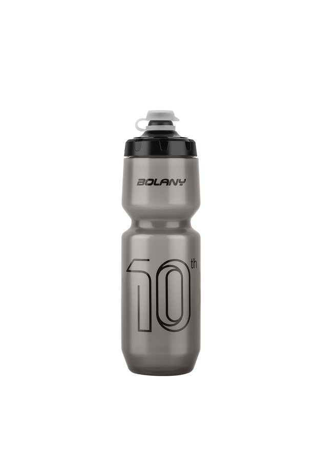Translucent Black BOLANY Sports Bottle 10th Rubber Transparent Plastic with lid Bottle 750ML Portabl