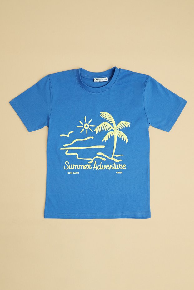 Summer Adventure Printed Boys' T-Shirt