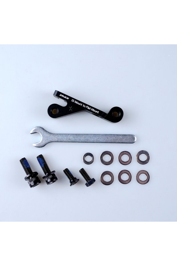 1 set ZRACE IS Mount to Flat Mount Brake Adapter, IS to Flat Mount Brake Adapter, B Mount