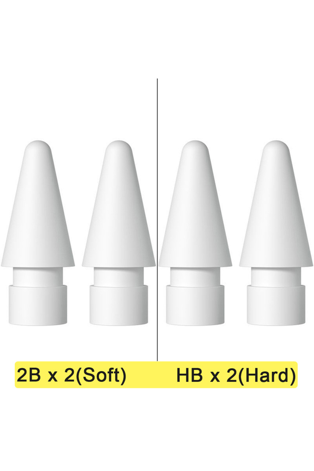 2Bx2 HBx2 For Apple Pencil 1st 2nd Generation Tip For iPencil Tips 2B Soft HB Hard Double-Layered Fo