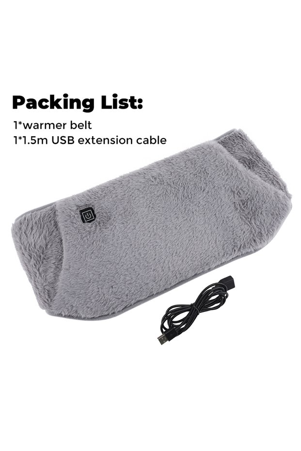 GRAY 3 Levels Electric Graphene Heating Pad Cold-Proof Uterine Belt Cold-Proof Hand Waist Warming Pa