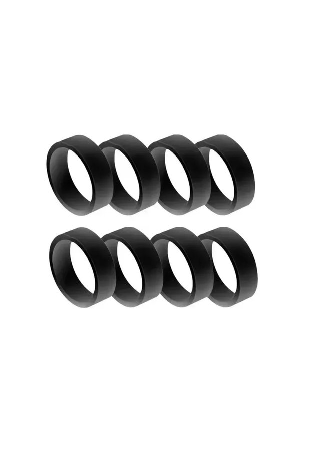 8pcs black 12/2X Joystick Protector Rubber Invisible Elastic Protective Ring for Playstation Portal