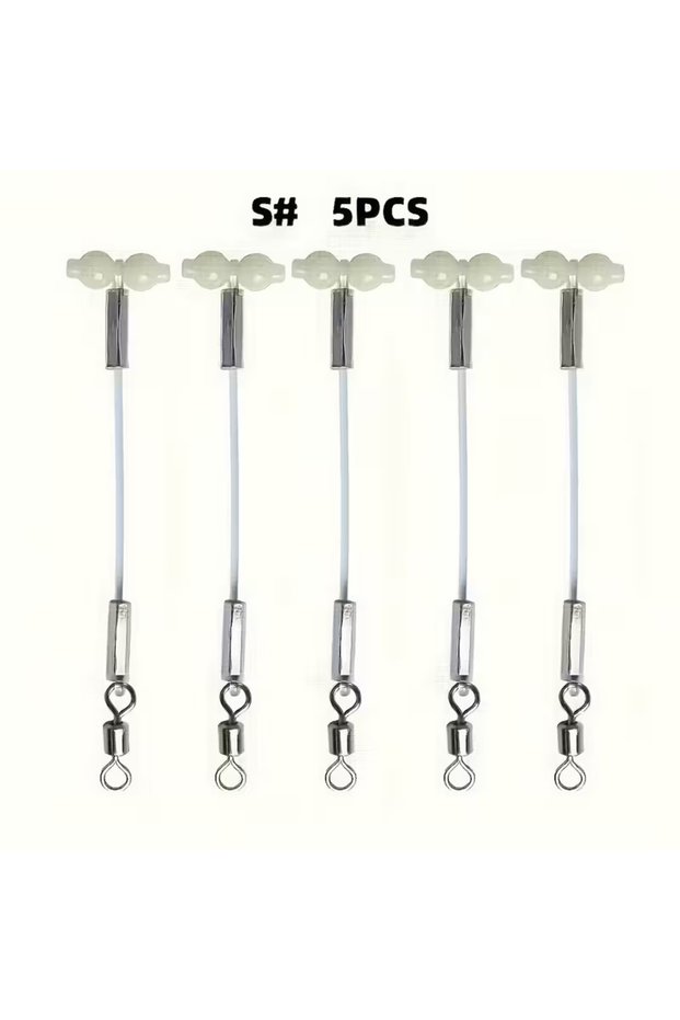 S5PCS 5/10pcs Luminous Gourd Balance Support, Gourd Swivel Connector, DIY Fishing Tackle Set for Sea
