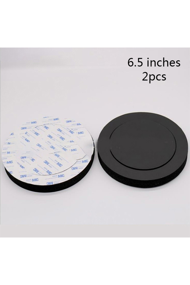 2pcs 2Pcs Black 6.5 Inch Rubber Foam Car Speaker Ring Bass Speakers Sound Self Adhesive Insulation R