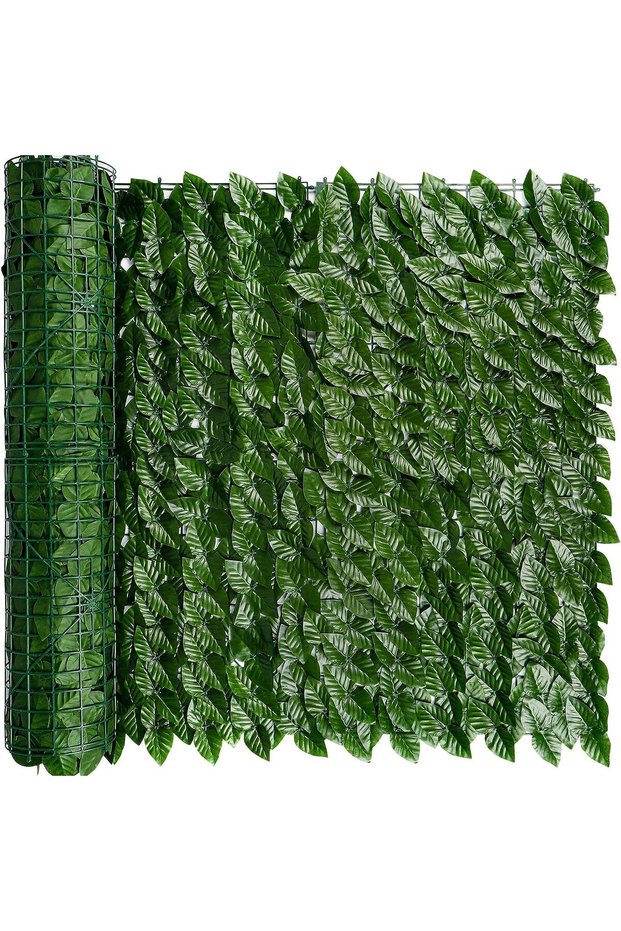 50x300cm green 20x118in/50x300cm Artificial Ivy Privacy Fence Wall Screen, Faux Greenery Backdrop Iv