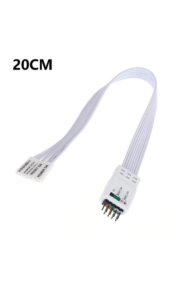 20cm 【20/30/50cm Motherboard Front Panel Cable Universal 9Pin F-PANEL Adapter With Labeled Connector