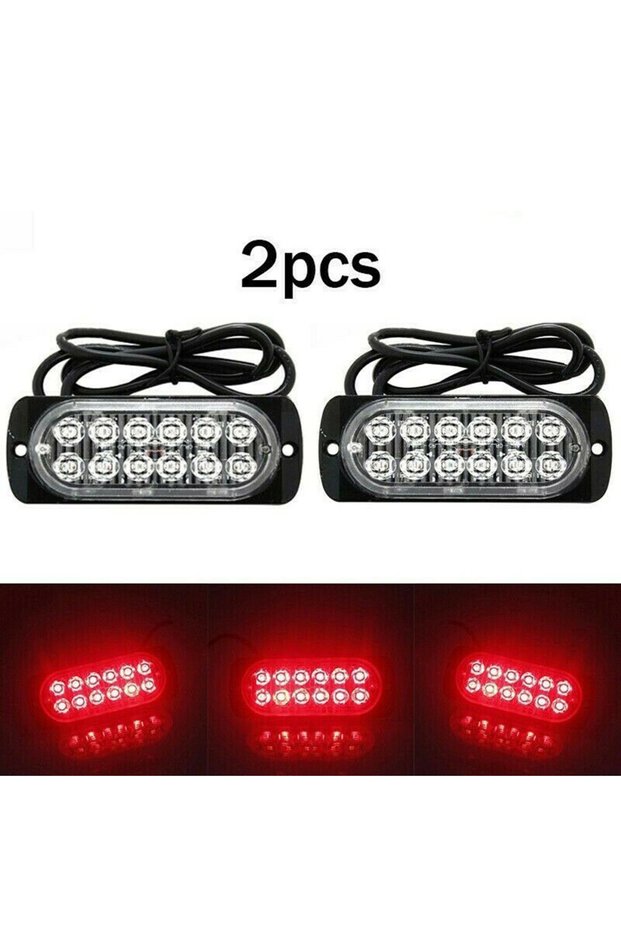 Car rear LED Fog Light Motorcycle Tail Lamp DC 12V-24V Vehicle Anti-Collision Taillight Brake Brakin