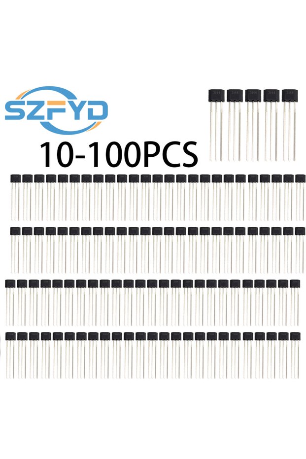 100PCS 10-100pcs A3144 A3144E A3144EUA OH3144E 44E 3144 TO-92S Hall Effect Sensor