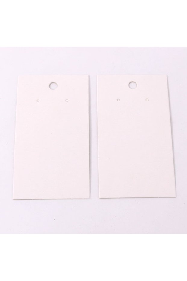 5x9cm 50pcs White 50pcs 5x9cm Earring Display Card Paper Tags for Jewelry Packaging DIY