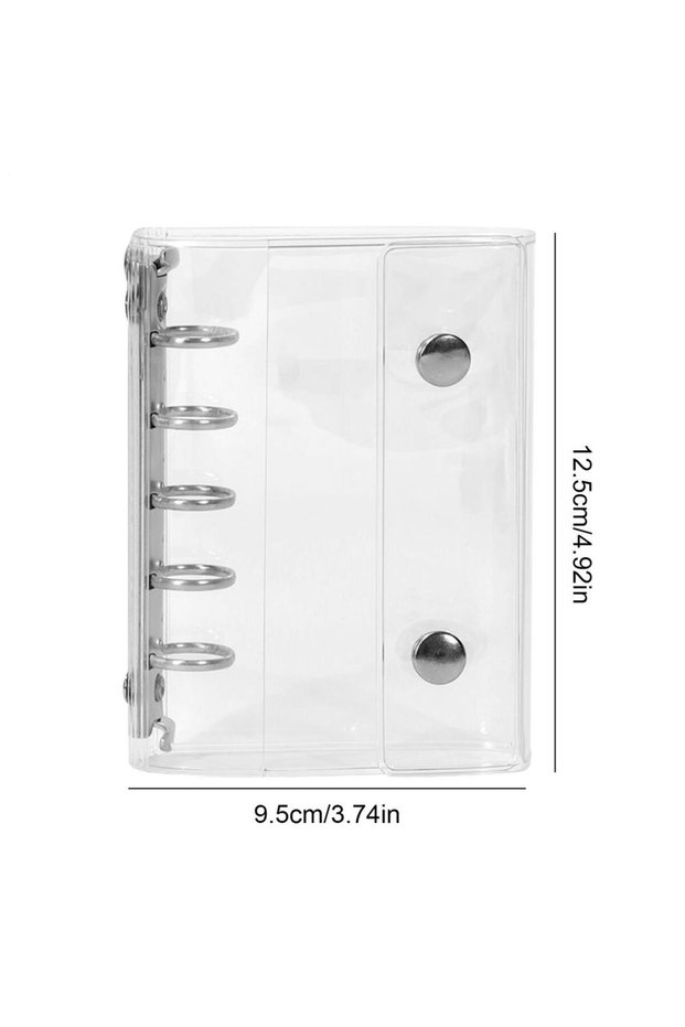 A PVC Sticker Organizer M5 Binder Sticker Binder Album Organizer Book Transparent Notebook Keeper fo