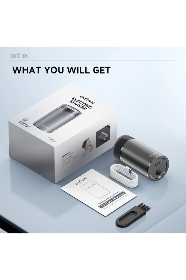 Z3 ENCHEN Z3 Mini Shaver With 3-Track Curved Cutter Net Automatic Self-Grinding Full Body Waterproof
