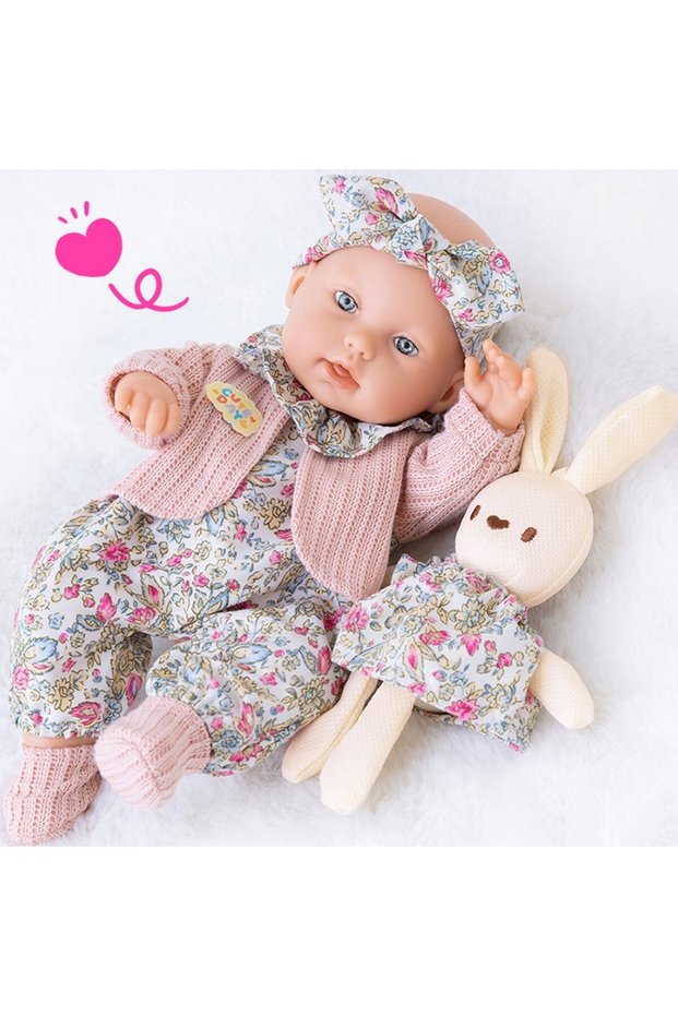 Pink 30cm/12Inch Reborn Dolls Waterproof Vinyl Bebe Doll With Clothes LifeLike Dolls Children's Toy