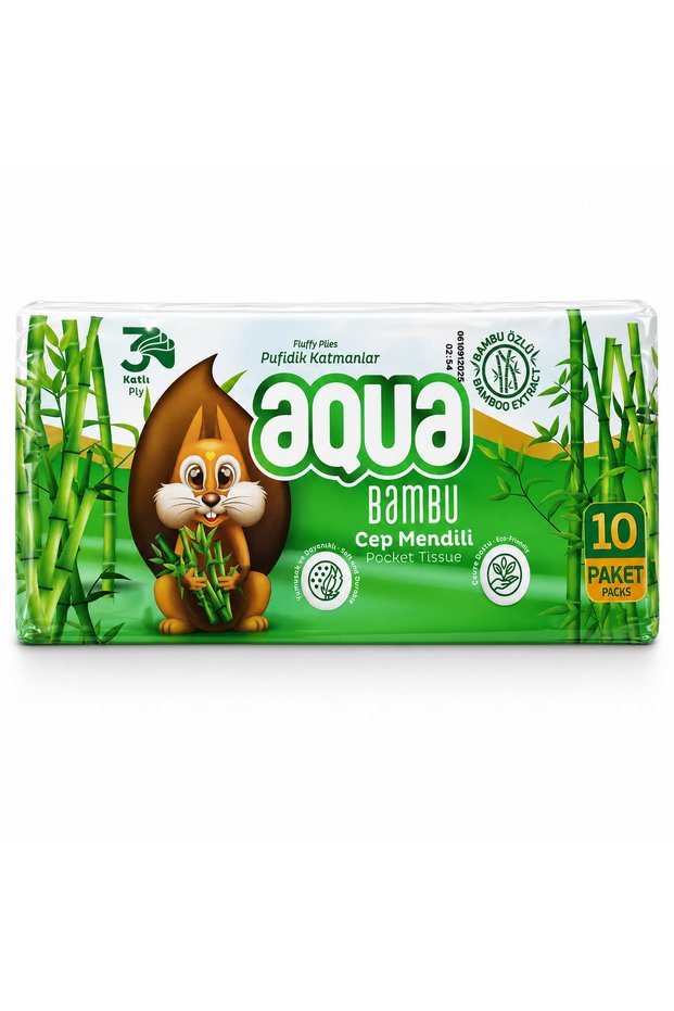 Tissue Paper Pocket Pack of 10 Bamboo